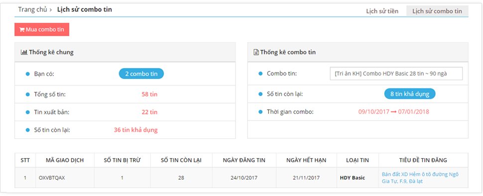 Sử dụng Ví Homedy